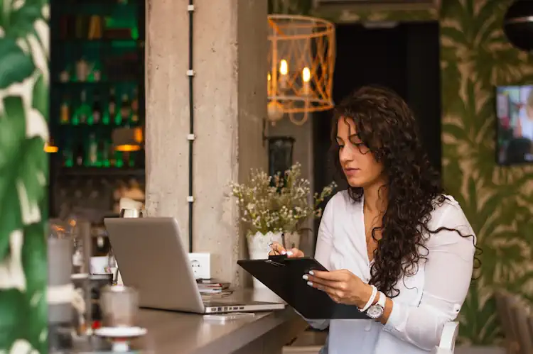 Restaurant Owner Collecting Customer Data for Email List